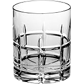 Crystal Double Old Fashioned - Set of 6 Glasses - Hand Cut DOF tumblers -Tumbler Glass For Whiskey - Bourbon - Water - Beverage - Drinking Glasses - 12 oz - Made in Europe By Barski