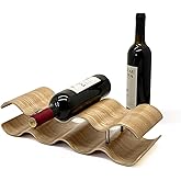 Bellglee Wine Racks Countertop, 2-Tier Wooden Wine Rack Inserts for Cabinet, Bottle Holder Stand, 7 Bottles Freestanding Wine Storage Cabinet Shelf Organizer for Home Décor, Bar and Pantry