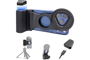 67mm Magnetic Phone Lens Filter Mount with Phone Camera Shutter Grip Kit for iPhone 17 Pro Max Accessories,UV ND CPL Filter A