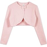 BOBOYOYO Long Sleeve Girls Shrug Knit Girls Cardigan Childrens Bolero Dress Sweater Toddler Shawl Cover Up for 3-12Y