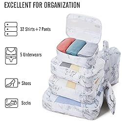 Veken 8 Set Packing Cubes for Travel