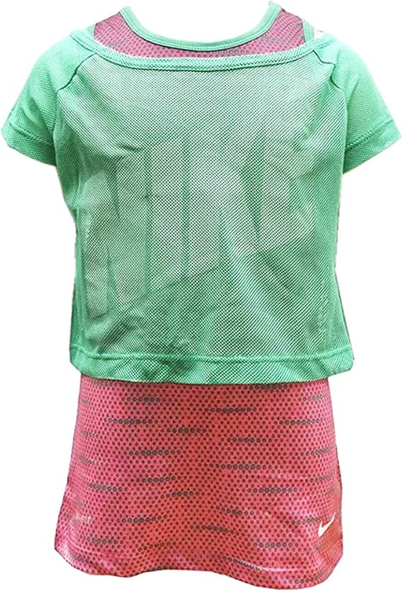 Amazon Nike ナイキ 子供服 キッズウエア トレーニングウエア 半袖 Tシャツ カットソー ダンスウエア グリーン 4 96 104cm アクティブウェア 通販