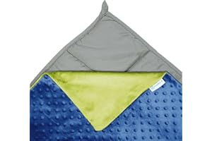 Harkla Kids Weighted Blanket - 7lb Bamboo Rayon Cooling Weighted Blanket for Kids - Washable Minky Cover and Glass Beads Filled Weighted Inner - Designed for Sensory Seekers