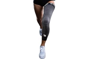 VS VITAL SALVEO Vital Salveo Germanium Full Leg Sleeve Compression Long Knee Sleeve for Arthritis, Basketball, Cycling, Football (1PC)