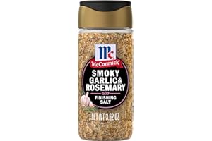 McCormick Finishing Salt, Smoky Garlic & Rosemary, Limited Edition, For Roasted Veggies, Chicken, Pork Chop, French Fries, Baked Potato, Salad Dressing, Steak Rub, and More, 3.62 oz