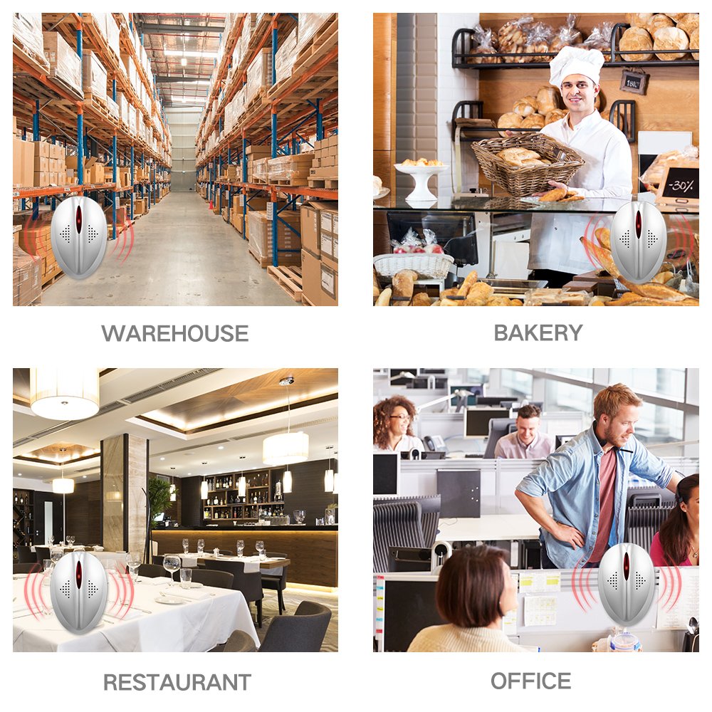 AVANTEK Ultraschall Schädlingsbekämpfer gegen Ratten und Insekten, Mäuse- und Insektenvertreiber für eine Fläche von 30 m²