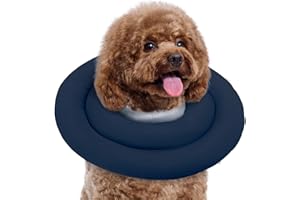 Pawfun Dog Cones for Small Size Dogs, Comfortable Soft Cone for Dogs After Surgery to Stop Licking, Adjustable Dog Recovery Collars Cones Elizabethan Donut Collar for Doggie Puppy Small Medium Dogs