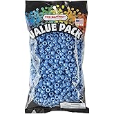The Beadery 6 by 9mm Barrel Pony Bead in Denim, Small, 900-Piece