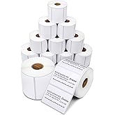 Aegis Adhesives - 3" X 2" Direct Thermal Labels (12 Rolls, 700 Labels/Roll) for Shipping and Postage - Perforated, Compatible with Rollo, Zebra, and Other Desktop Label Printers