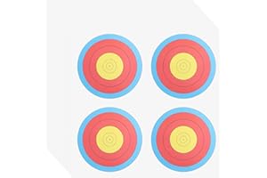MECCANIXITY Archery Targets Paper 7"x7"(19x19cm) Bow and Arrow Targets 3 Spot for Hunting Backyard Shooting Practice (White, 