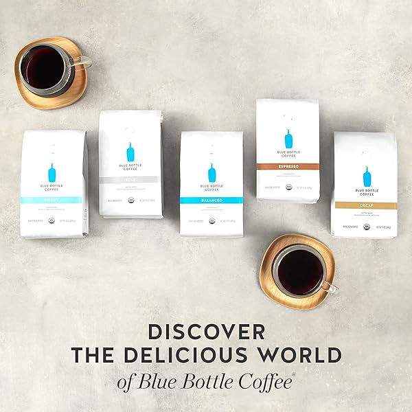 BLUE BOTTLE WHOLE BEAN ORGANIC COFFEE, BOLD, DARK ROAST, 12 OUNCE BAG (PACK OF 1)