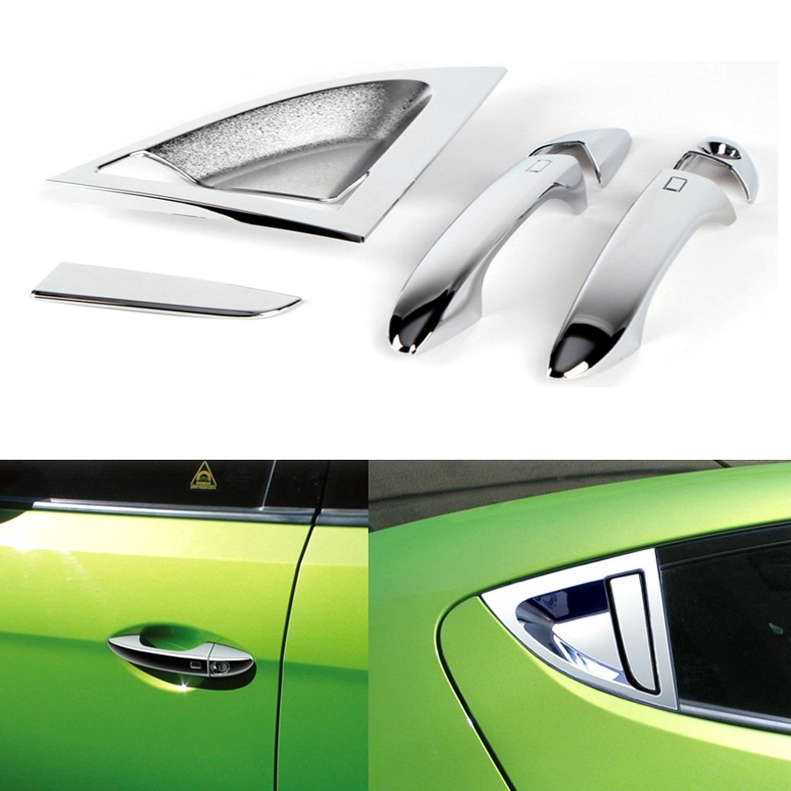 Chrome Door Handle/Catch Molding Trim Covers 6pcs Set for 2012 2013