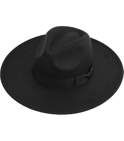 Vintage Wide Brim Flat-Top Fedora Hat - Panama, Porkpie  display picture 2