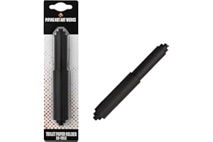PIPING HOT ART WORKS Black Toilet Paper Holder Spring Rod | Toilet Paper Roller Replacement | 6 Inch Toilet Paper Holder Replacement Rod