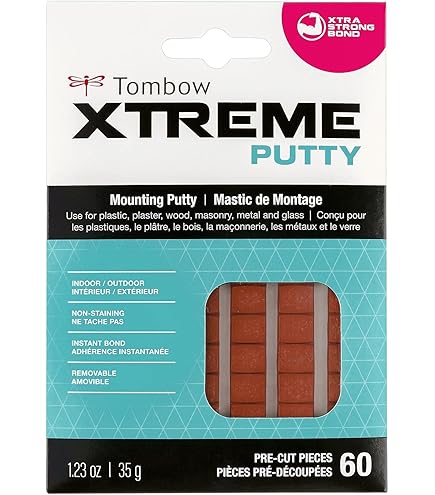 Amazon.com: Tombow Xtreme Mounting Putty Tabs-Red .375
