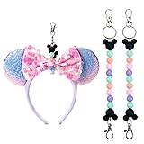 Eybila 2Pcs Mouse Ear Holder for Backpack Park Trip
