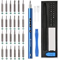 AMIR Electric Screwdriver for PC Building, 28 IN 1 Small Power Automatic Screwdriver Set with 24 Bits, Rechargeable Portable 