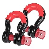 ZEFEI-TOP 2 Pack D Ring Shackle, 41,850lb Break
