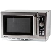 AMANA RCS10DSE Medium-Duty Microwave Oven, 1000W, Countertop, 20 lbs, Stainless Steel