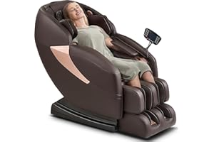 MAZZUP Massage Chair, 14 Massage Points Full Body Massage Chair, Zero Gravity Extra Large Shiatsu Recliner w/Lumbar & Calf Heating, 20 Auto Modes, Air Compression, Bluetooth Speaker, Touch Screen Controller