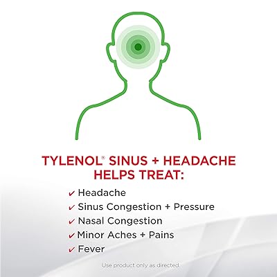 Buy Tylenol Sinus Headache Non Drowsy Caplets Sinus Pressure Congestion Relief 24 Ct Online In Greece B00dzg46t2