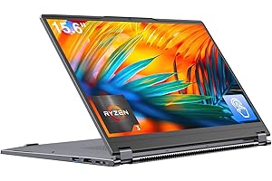 EYY 2 in 1 Laptop Computer, 15.6" 16GB DDR4 512GB SSD Touchscreen Notebook, AMD Ryzen R3 3200U(Up to 3.5 GHz), Radeon Vega 3, 1920x1080 FHD Display, Win 11 Pro, WiFi, BT5.1 RJ45, Blacklit Keyboard