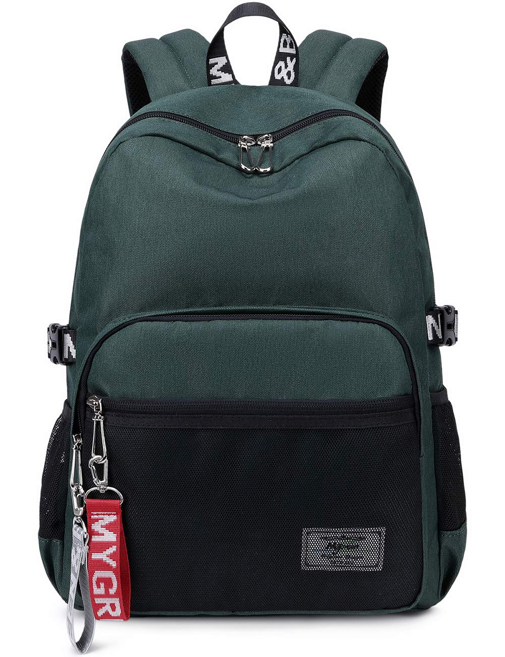 Simple Fashion Women School Bag Waterproof Hiking Backpack Cool Sports Backpack Laptop Bag for Teenager Girls Army Green