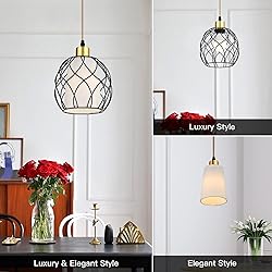 Ruzectt Plug in Pendant Light,Hanging Light with