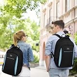 MATEIN Travel Laptop Backpack 15.6 Inch Anti Theft Water Resistant Black Blue view 8