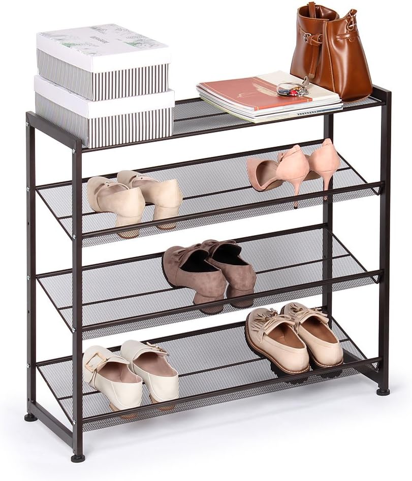 Best 4 Tier Flat Shoe Rack