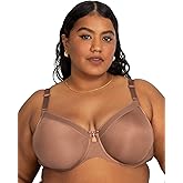 Curvy Couture Womens Silky Smooth Micro Unlined Underwire Bra
