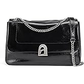 LA FESTIN Designer Shoulder Bag for Women, Trendy Crossbody Purse with Chain Strap, Fall Genuine Leather Handbag