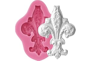 FUNSHOWCASE Vintage Curlicue Lace Silicone Mold for Cake Border Cupcake Topper Decoration, Sugar Paste, Chocolate, Fondant, Resin, Candle Accent, Polymer Clay Projects