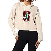 chicka-d Women's Standard Oversized Dropped Shoulder Crewneck Fleece Sweatshirt | NCAA Primary Team Icon Neutral