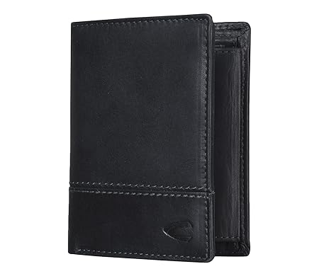 camel active Börse Hoch Münzbörse, 12 cm, Schwarz