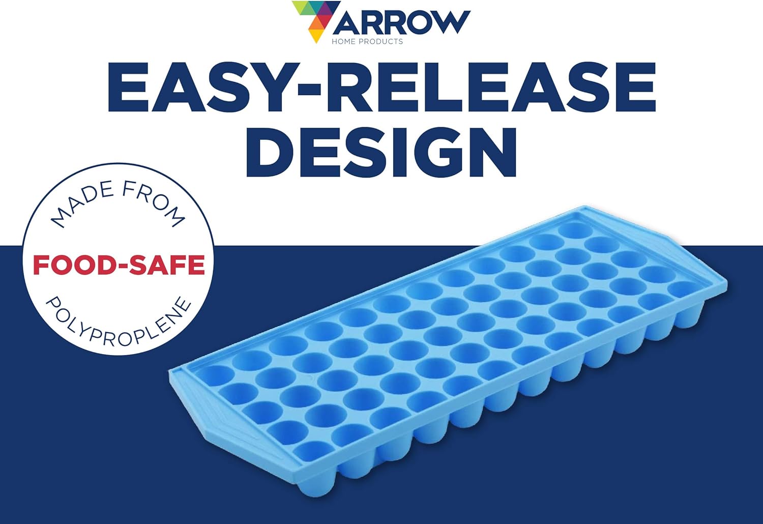 Arrow Home Products Arrow 60 Cube Ice Tray (3 Pack), Blue: Kitchen & Dining