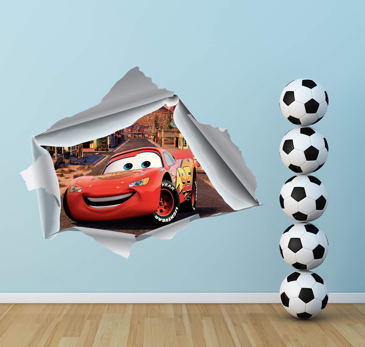lightning mcqueen wall art