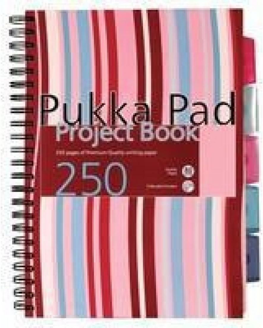 PP00658 Pukka Pad A4 Project Book Hardback 250 Pages Ruled Feint CBPROBA4