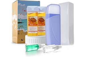 LIDDY DANCE Beth lee Women's Soft Honey Roll On Wax Kit for Hair Removal - Wax Roller Cartridge Refill, 100 Wax Strips, Suitable for Arms, Legs
