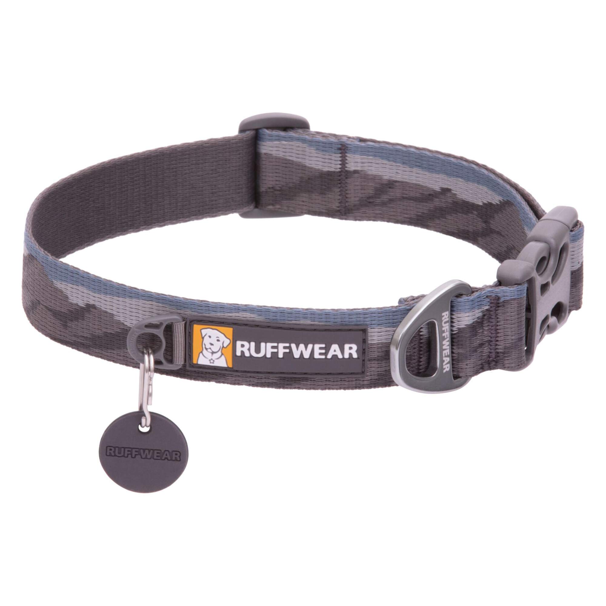 Ruffwear Flat Out Collar, Classic Dog Collar for Large to Very Large Breeds, Adjustable Fit, Size: Large (51-66 cm/20-26 in), Rocky Mountains
