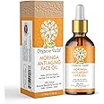 Organic Veda Moringa Anti-Aging Face Oil, Age-Defying & Moisturizing Moringa Oil, Made with Cold Pressed Pure Moringa Seeds &