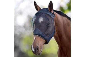 Harrison Howard CareMaster Horse Fly Mask Standard Black Large Full Size