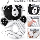 Joyreal Spiral Pram Toys Black and White High Contrast Newborn Toy Set view 4