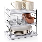 YouCopia UpSpace Cabinet Box Organizer, Adjustable Kitchen Pantry Shelf for Plastic Wrap and Foil Storage, Large Premium Edition