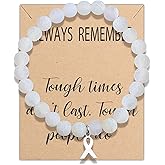 Lung Cancer Awareness Ribbon Beads Bracelet Lung Cancer Awareness Gift For Her