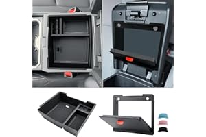 CDEFG 2Pcs for 2024 2025 2026 Toyota Tacoma Center Console Organizer Tray for Toyota 2024 2025 2026 Tacoma Accessories Middle