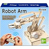 Robot Arm Kits Robotics for Kids Ages 8-12-14-16 Teens Adults STEM Toys Building Engineering Cool Stuff Gadgets Birthday Gifts 9 10 11 13 14 15+ Year Old Boys Grils DIY Science Project Mechanical Hand