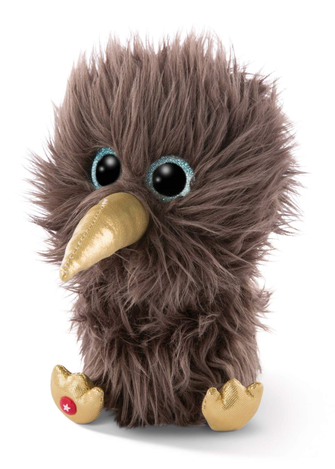 NICI 46622 Bird GLUBSCHIS Cuddly Soft Toy Kiwi Soda 15cm, Grey, Standard Size