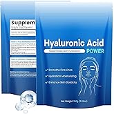 Hyaluronic Acid Powder for Face, DIY Hyaluronic Acid Serum, Low Molecular Weight Hyaluronic Acid Powder for Skin Hydration and Moisture Support (1pack)
