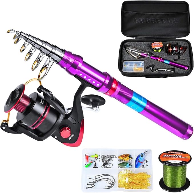 PIQU Telescopic Fishing Rod PoleCarbon Long Range Fishing